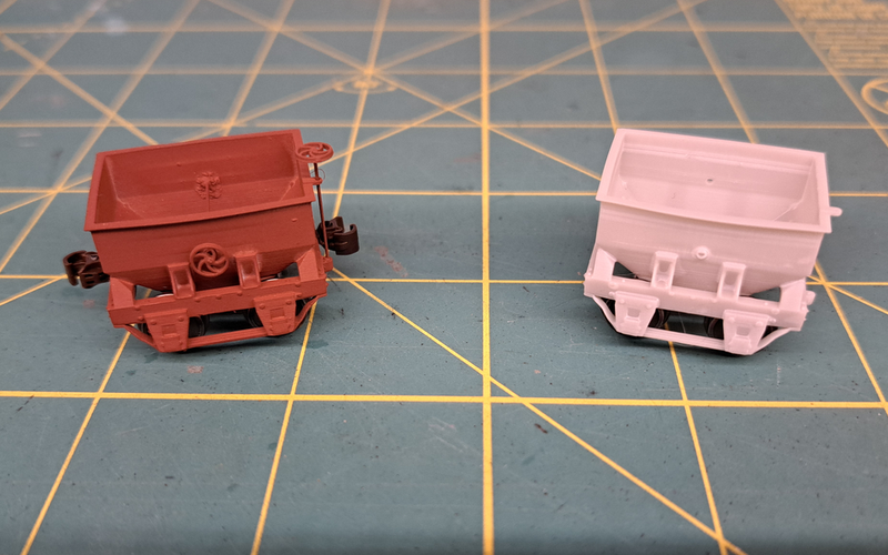 Comparison between painted & unpainted